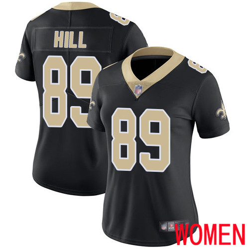 New Orleans Saints Limited Black Women Josh Hill Home Jersey NFL Football #89 Vapor Untouchable Jersey
